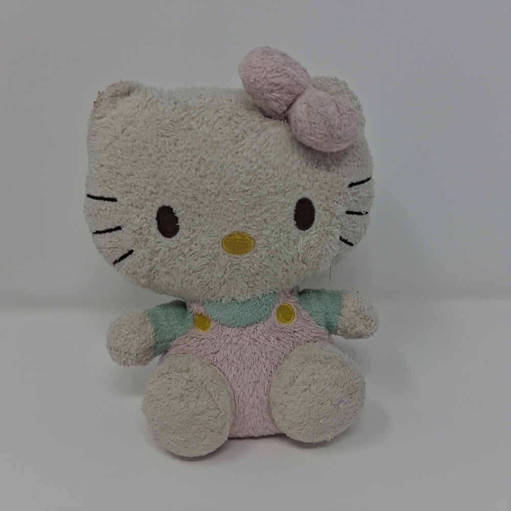 Hello Kitty Ty Beanie Baby Pluffies Pastel Sanrio 5.5” Beanbag Plush Stuffed Toy